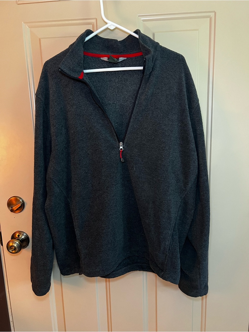 Men's Woolrich Charcoal Half-Zip Pullover Sweater